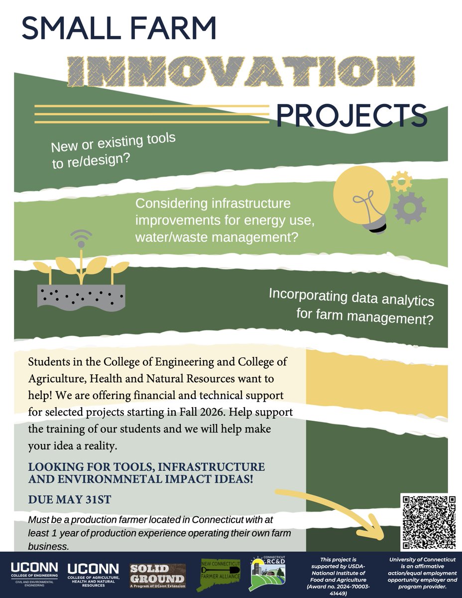 CTNOFA's tweet photo. Just a few days left to submit your idea for the Small Farm Innovations Project! (Deadline is May 31.) https://t.co/bn58hER1PM https://t.co/LSXV8lu4x0