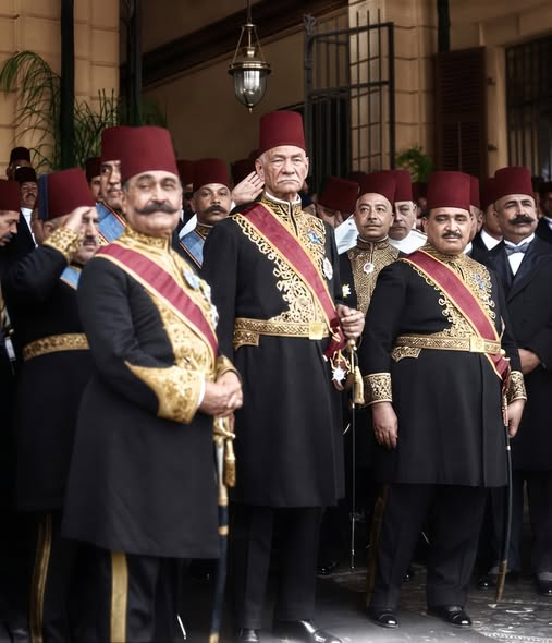 Saad Zaghloul and the parliament's member as well as the minister and ...