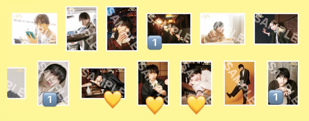 uf_zuu's tweet photo. M!LK のぞいてみるく？展 過去の仁人のぞいてみるく？ 生誕生写真過去セット 吉田仁人

【譲】数字のもの（画像1枚目）
　　（画像2枚目にもまとめました）
【求】💛

本日原宿周辺におります
別日都内手渡しも◎

ご連絡お待ちしてます

#MILK交換　#吉田仁人交換 https://t.co/JNERXjN9OX