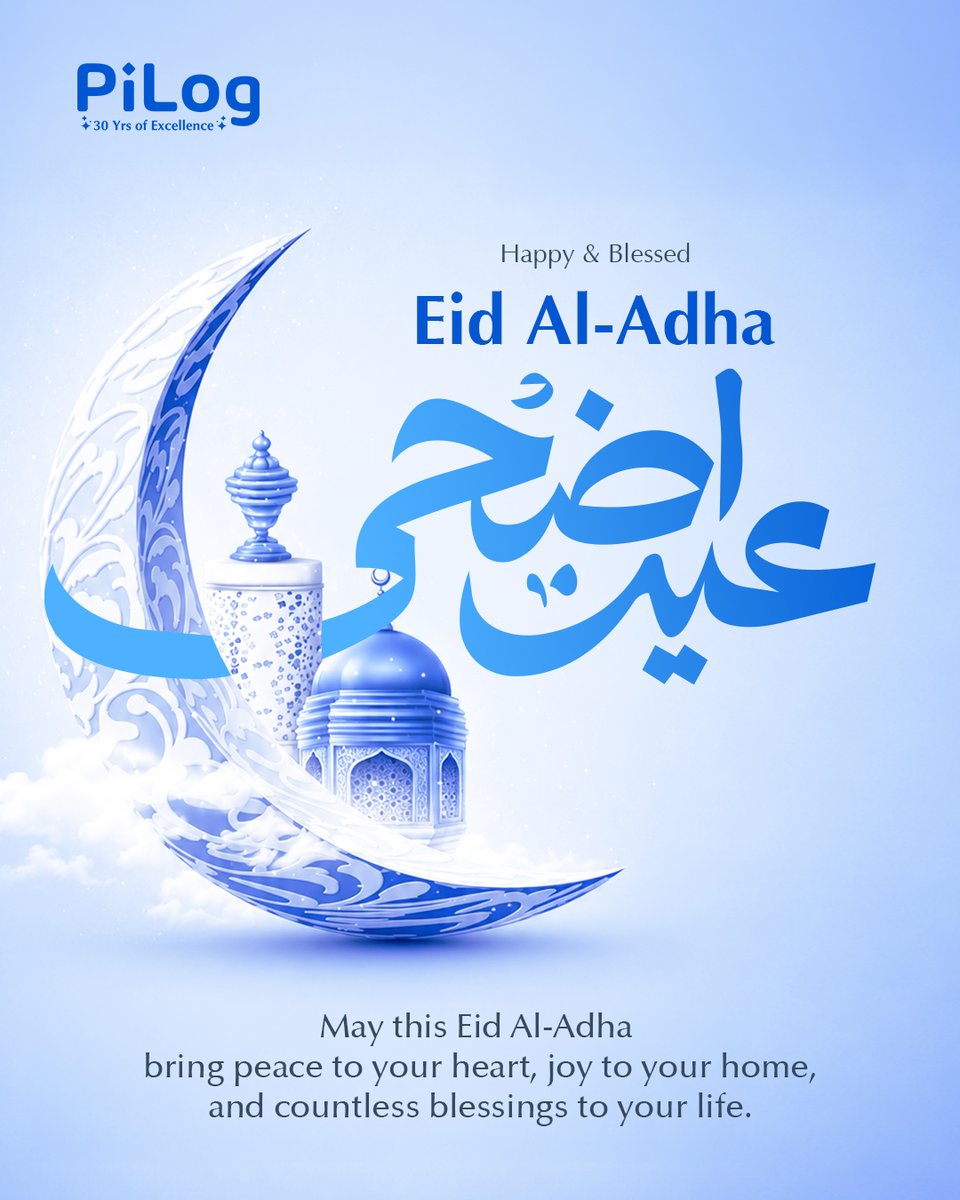 PiLog_group's tweet photo. Eid Mubarak from all of us at PiLog Group 

Wishing you and your loved ones a joyful and blessed Eid Al-Adha filled with peace, gratitude, happiness, and success. May this special occasion bring warmth to every home and strength to every journey ahead.

#EidMubarak #PiLog https://t.co/6BggyIc9lg