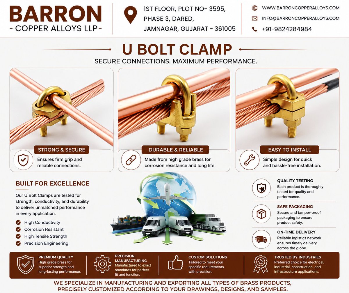 barroncopperllp's tweet photo. To order now,
contact me. 9375084984 | 9824284984 Info@barroncopperalloys.com
https://t.co/Ocyfoszjto #barroncopperalloys #earthingparts #grounding #earthingaccessories #manufacturers #earthingsystemmaterials #exporters #india #CopperEarthCoupling #earthingrod #earthingparts https://t.co/H1A2tJclIQ