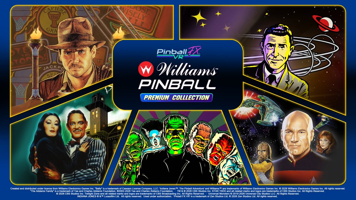 zen_studios's tweet photo. Pinball FX VR Players, 

Check out the renewed Williams™ Pinball Premium Collection! World Cup Soccer has been removed from the bundle, and the Universal Monsters Pack has been added.

If you purchased the bundle before the renewal, this change does not affect you in any way. https://t.co/TJHgZsAHS3