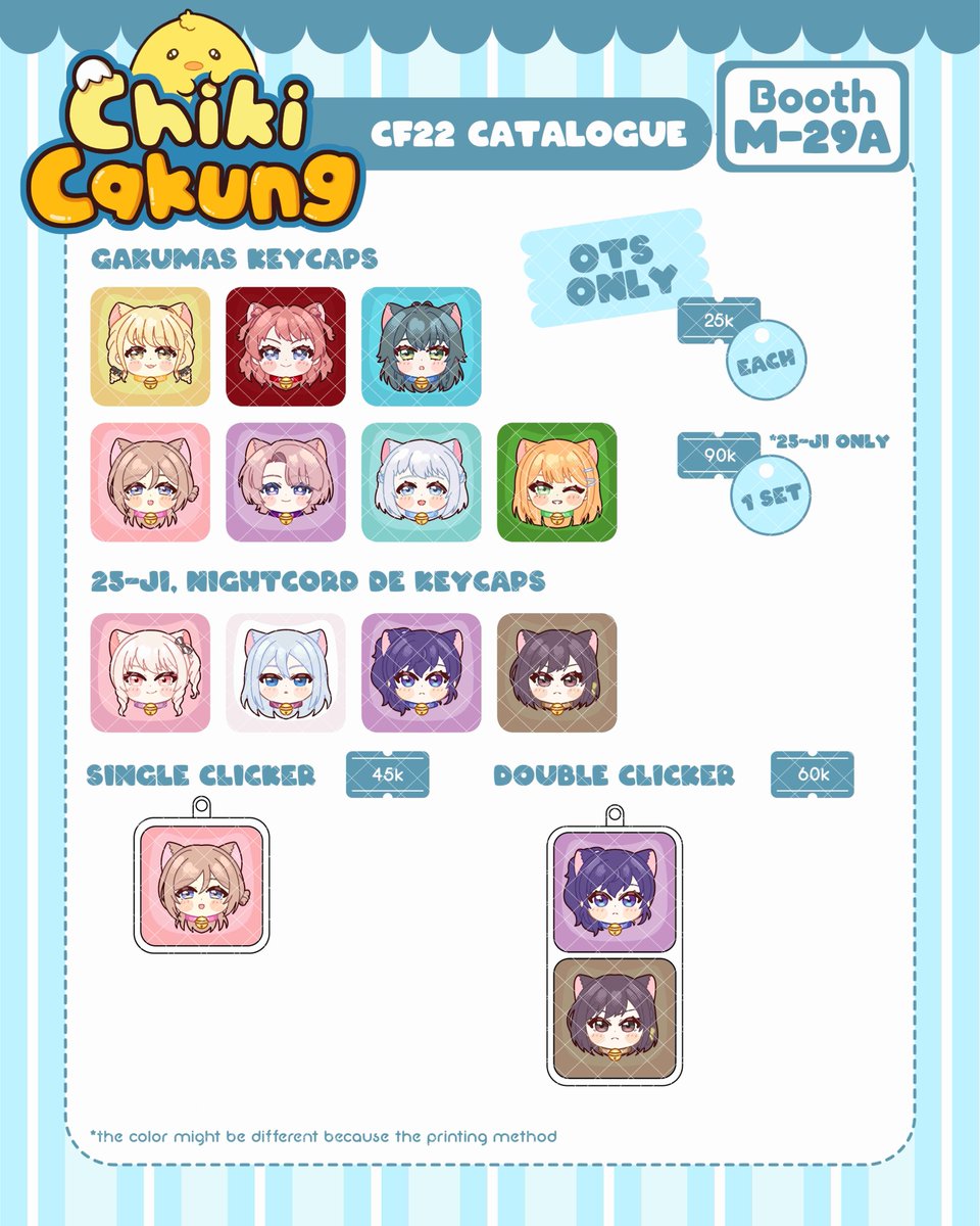 chikinprpr's tweet photo. [❤️&amp;🔁 are appreciated]

Chiki Post #Comifuro22 #CF22 Mail Order Open
📅Periode Mail Order : 28 Mei s/d 5 Juni 2026 (Pukul 23:59 WIB)
📝Pre-Order form: https://t.co/cY5gqRCrmG
🐤 Proseka, IM@S, Nijisanji, Stardew Valley https://t.co/db1GxwNl7i