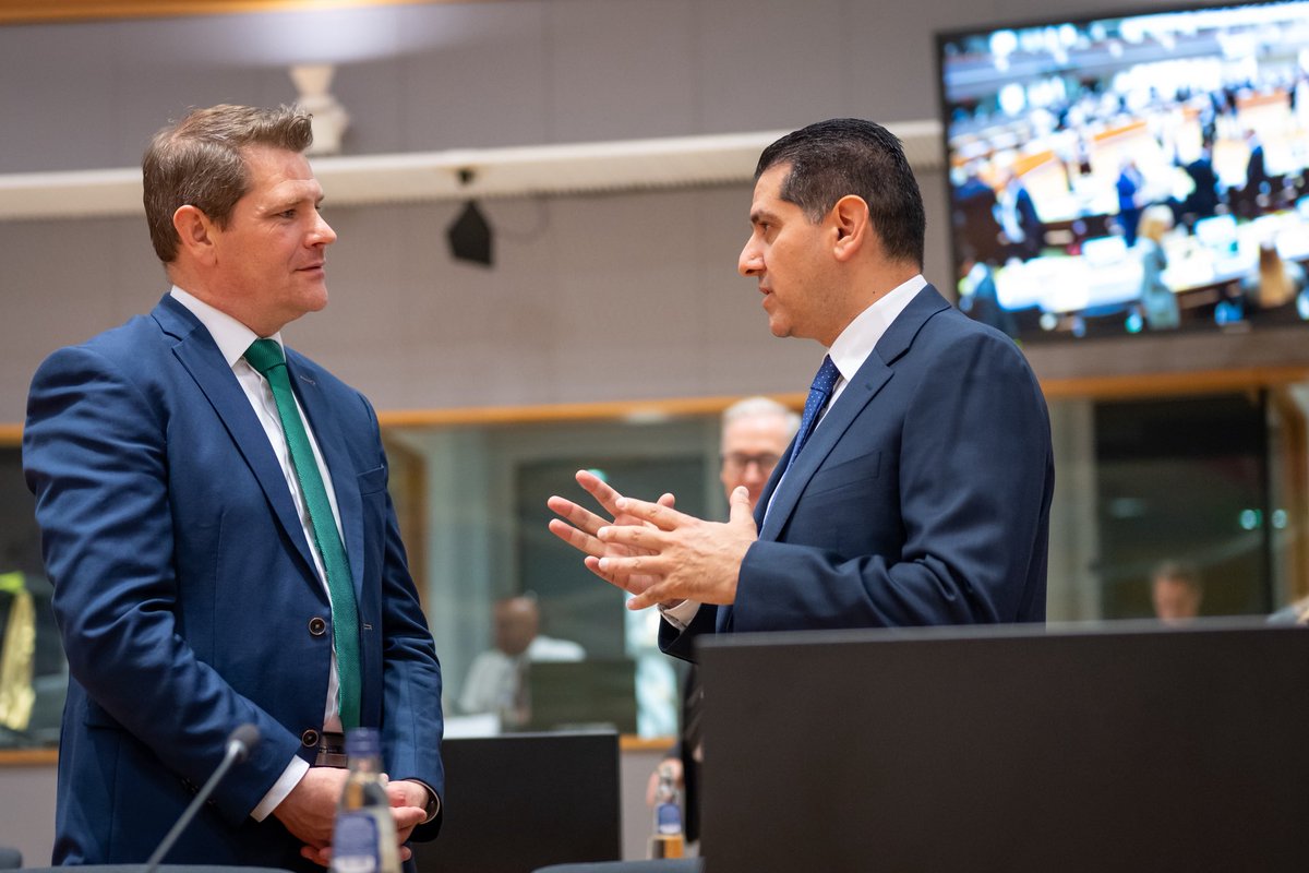 CyprusinEU's tweet photo. Minister @MichaelDamianos chairs today's discussions on  ⬇️ 
🔸Industrial Accelerator Act 
🔸28th Regime https://t.co/0k7TtIg6kg
