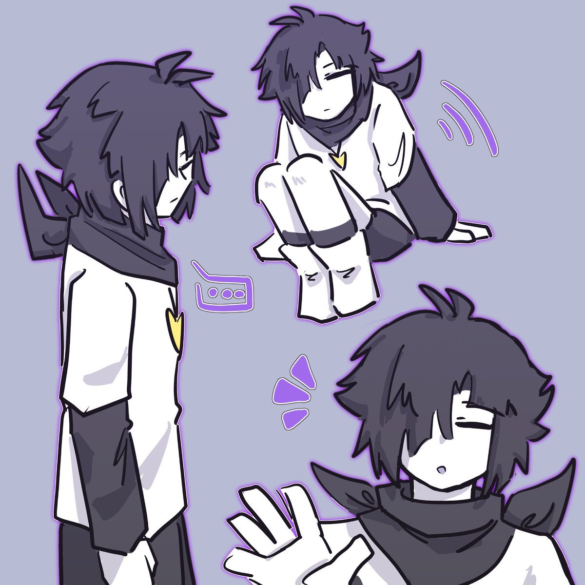 Them_Is_C's tweet photo. I don't know what to draw...✲
Anyway, no meaning at all. XP
#Xtale #XChara #XFrisk https://t.co/jFaAfmjpU9