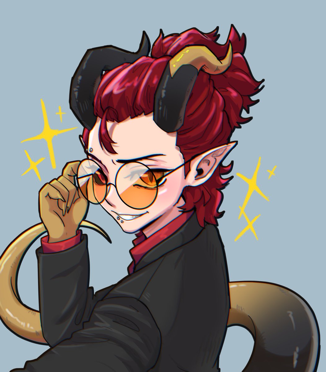 ZonGrey_'s tweet photo. Drew Levi_donyoku form Vgen or @/Levi_Donyoku . looking charming as always! I totally missed his deadline so  i had to polish the horns extra shiny. 
#digitalart https://t.co/PRlEAl9RBo