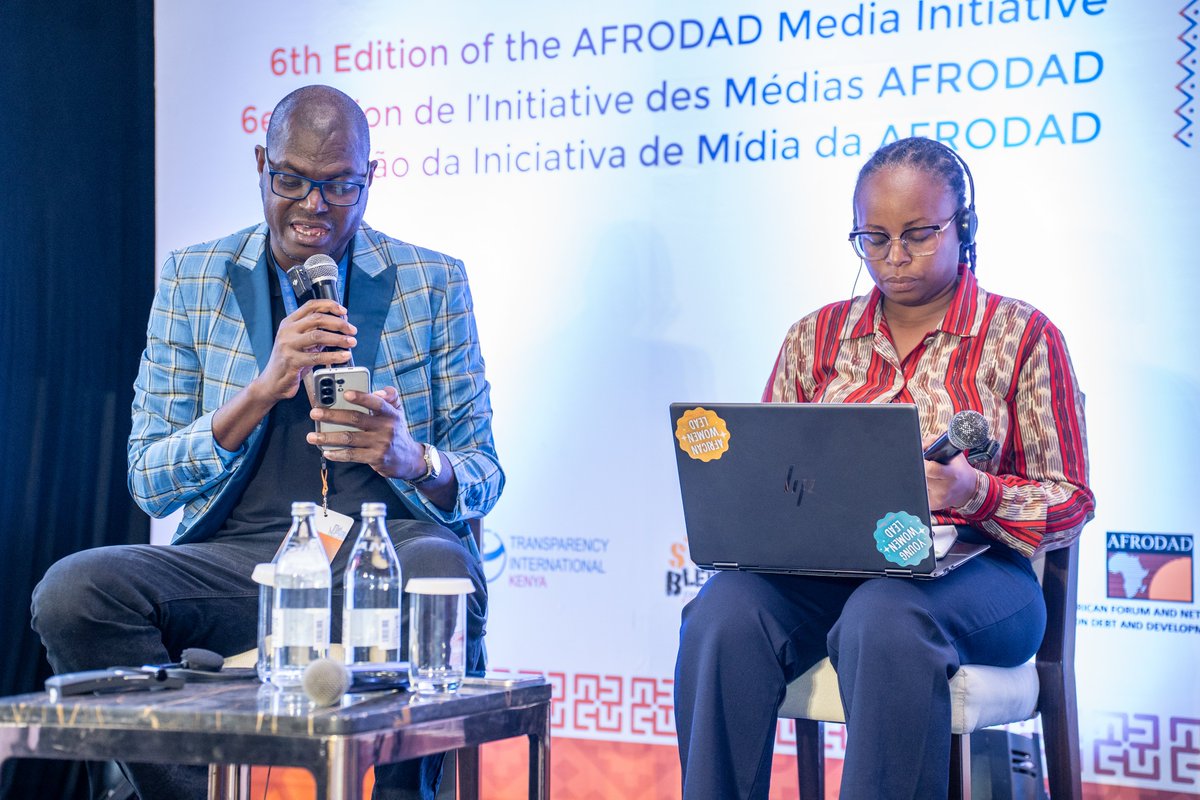 AFRODAD2011's tweet photo. Sovereign bonds can finance development but at what cost? 
#AFROMEDIVI
African countries are increasingly turning to international bond markets, exposing economies to exchange rate shocks, refinancing risks, and growing repayment pressures. The panel discussion examined what journalists should watch for beyond headline borrowing figures, including transparency, repayment schedules, and the long-term impact on public services.  #AfricaEconomicJustice #CAP @TIKenya