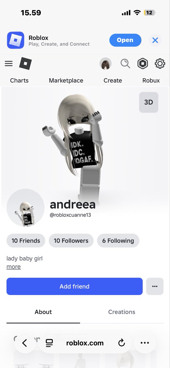 faeiyeh's tweet photo. robloxcuanne13 is scammer https://t.co/v6emelKtWR