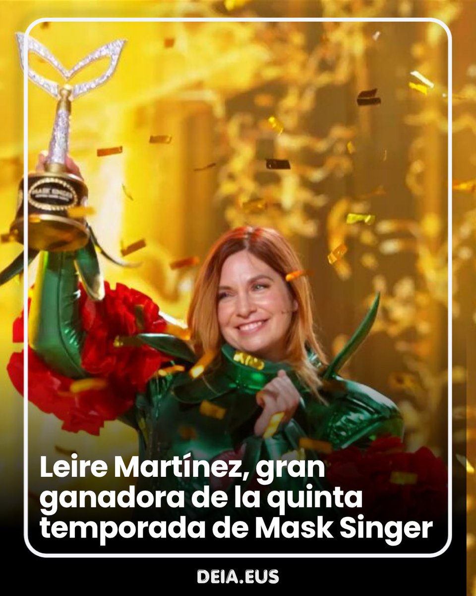 deia_eus's tweet photo. 📺 ‘Mask Singer’: Leire Martínez hace historia y se convierte en la gran ganadora de la quinta temporada

🔗 https://t.co/l6LUqgsrmw https://t.co/RpXqxbGMYq