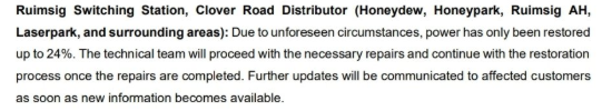 DuardR's tweet photo. @CityPowerJhb What is happening to the below - we are not getting any feedback - CPWEB4994563 - Please help? https://t.co/LaMUVWmCou