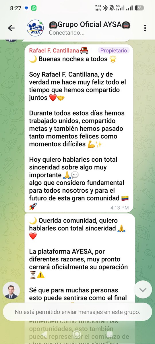 marjuli07's tweet photo. Ellos viven del dinero que les entra d nuevos usuarios y cuando el flujo de nuevos usuarios caigan, cerrarán y se llevarán todo el dinero Ellos no tienen relación alguna con empresas como frontera energy o Aysa (metro d Bogotá). No inviertas dinero ahí porq seguro lo vas a perder https://t.co/HST6GnxZPh
