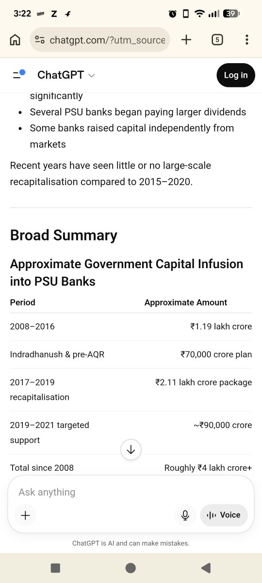 Satya80247880's tweet photo. @Mr_Vivekji @Hellobanker_in Bechare innocent bank employees, you just see the quarterly profits of Banks. What about the capital infusion done by Central government from time to time. Government infused approximately 4 lakh crores into PSU banks to save them since 2008. https://t.co/vpvIunJbhe