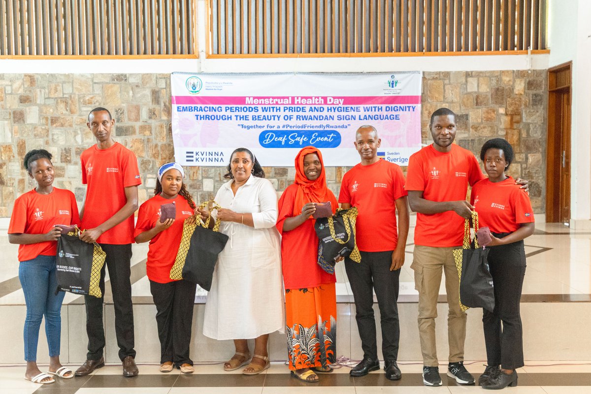 RwandaDeafwomen's tweet photo. #MHD2026: Progress feels powerful 🩸. 

 In @HuyeDistrict  Deaf girls today have more information and support on menstrual hygiene than yesterday.  

@RwandaDeafwomen  celebrates every step forward while demanding accessible sign language resources and menstrual health education for all.  

We rise together! 💪
 
#MHD 
#MenstrualHygieneDay
#PeriodFriendlyRwanda

@KvinnaKvinnaINT 
@AnnetteMukiga 
@Louisalejandro 
@SwedeninRW