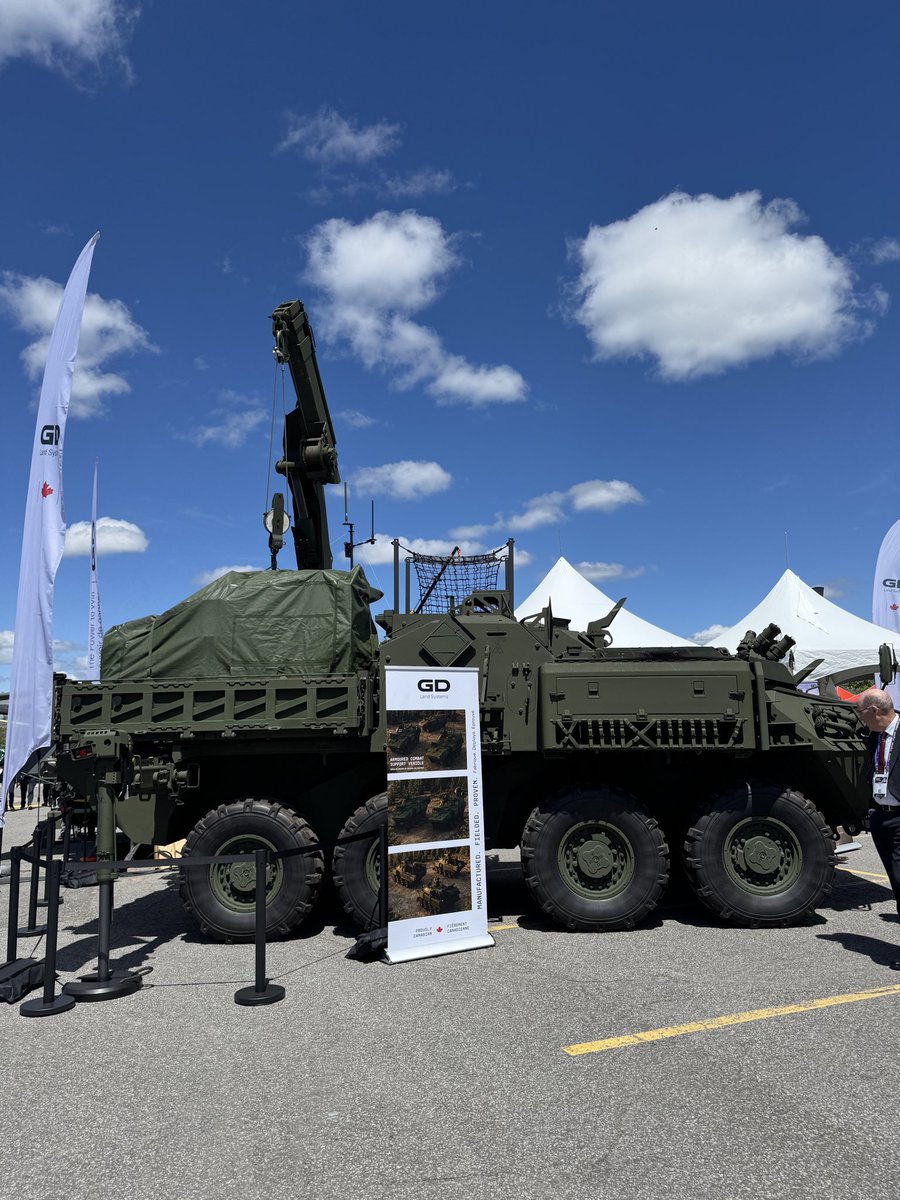 GroundWarGeek1's tweet photo. @GD_LandSystems ACSV fitter/cargo variant at #cansec2026 https://t.co/QIcuuKzQLn