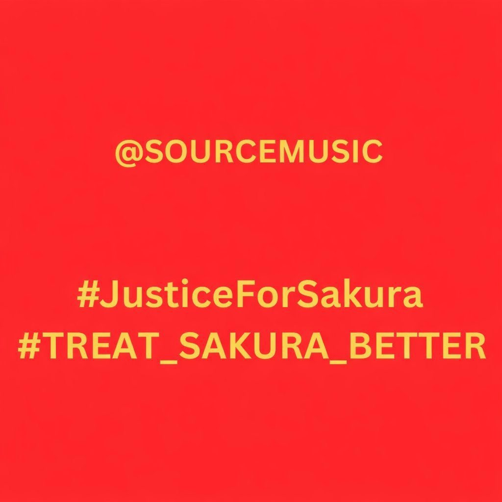 miyawakidfgroup's tweet photo. We are again asking source to treat Sakura Better Sakura got No  year end performance and got zero solo magazines in 2y (the only one in the group) no variety shows in both pureflow and spaghetti her lyrics got rejected her name got taken 
#JusticeForSakura
#TREAT_SAKURA_BETTER https://t.co/nm49A77s8j