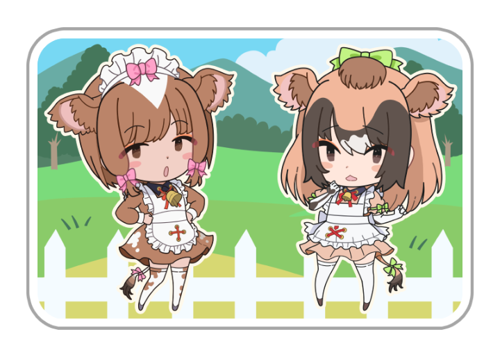kemono_friends3's tweet photo. ＼とくべつなシール登場／

現在開催中の『6月体力測定しょうたい』では、各種チケットしょうたいのおまけに
「ガーンジーとジャージーのとくべつなシール」がついてくる！

この機会をお見逃しなく♪

#けもフレ３ #けものフレンズ https://t.co/iZRUZVhJvQ