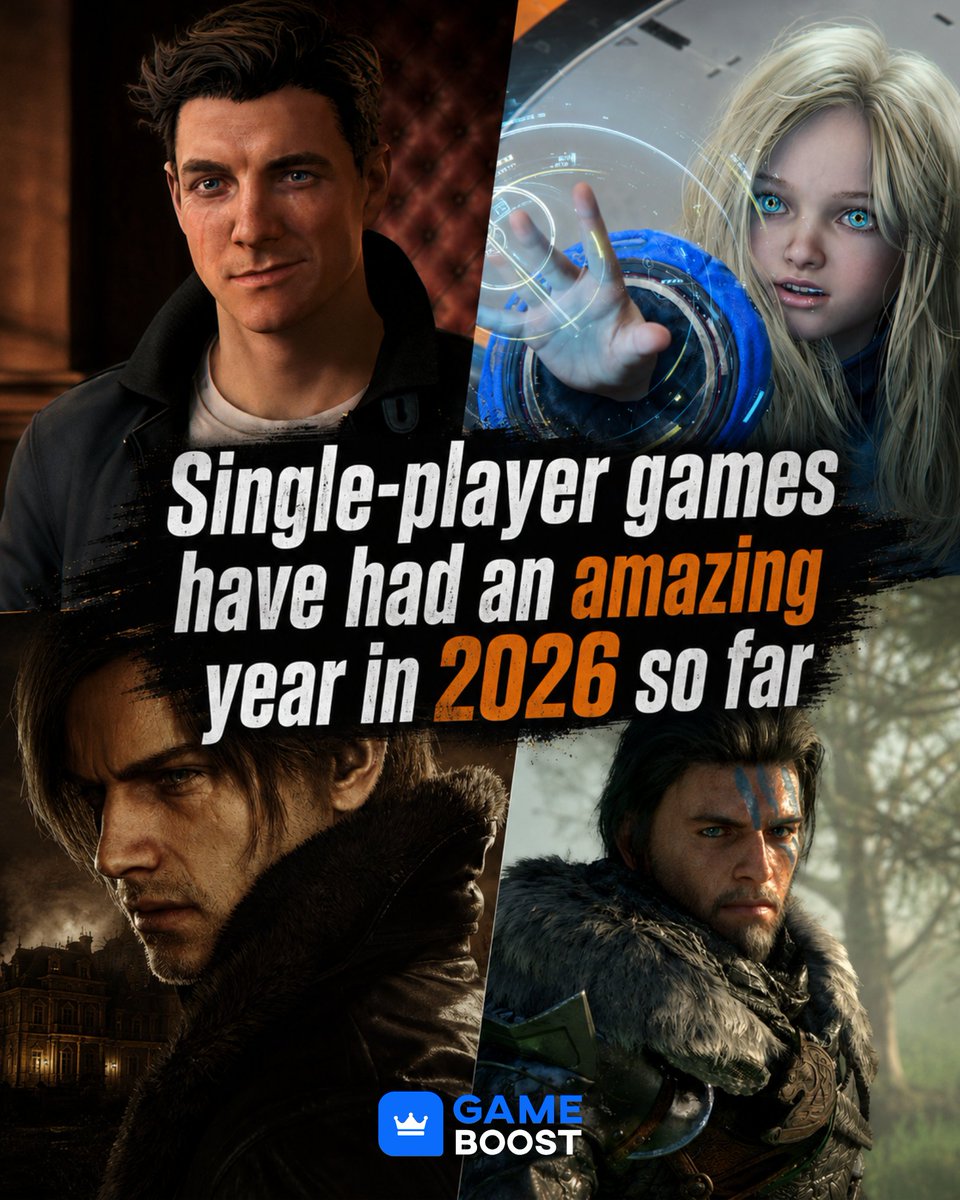 GameBoostCom's tweet photo. - 007: First Light
- Pragmata
- Resident Evil: Requiem
- Crimson Desert

and many more. 

Which have been your favourite so far? https://t.co/ZVGAnk8SR1