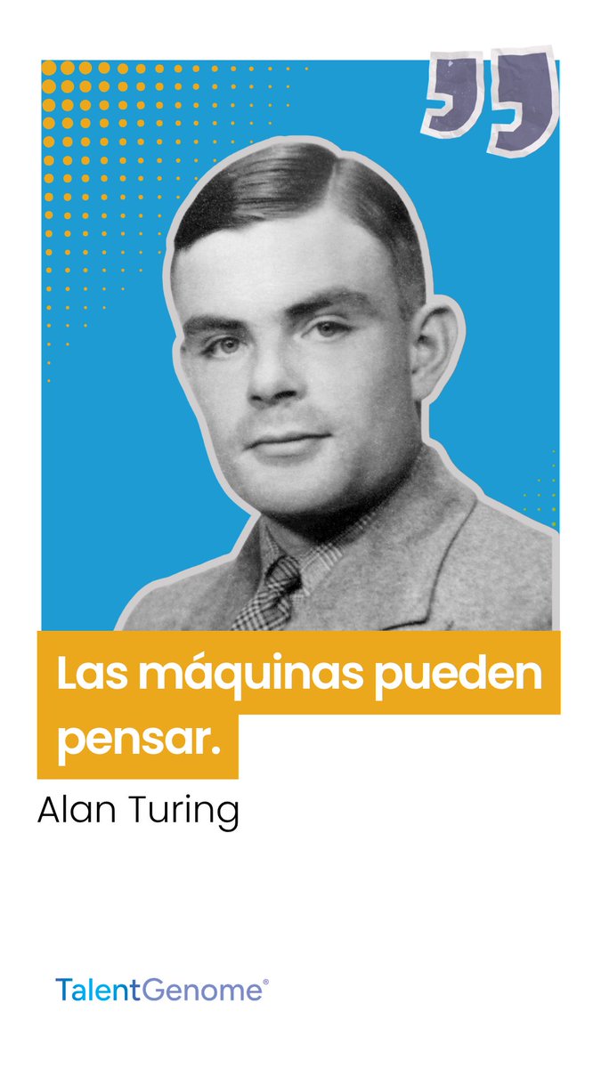 steamtalent_'s tweet photo. #TalentMinds | Alan Turing
“Las máquinas pueden pensar.” https://t.co/AyKhhOGOTG