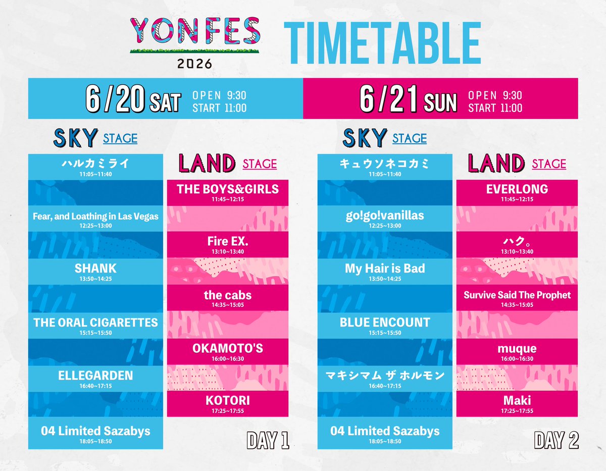 YON FES 公式アカウント tweet media