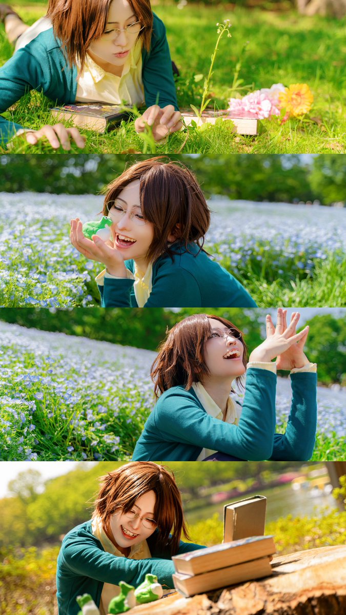 UtauNanasama723's tweet photo. 《 cosplay / ｺｽﾌﾟﾚ 》
進撃の巨人 AOT
Hange Zoe  幼少期
ハンジ・ゾエ 🐸🌼

　　止められない探究心

phopo : kasumi https://t.co/mvTQBT0dAB