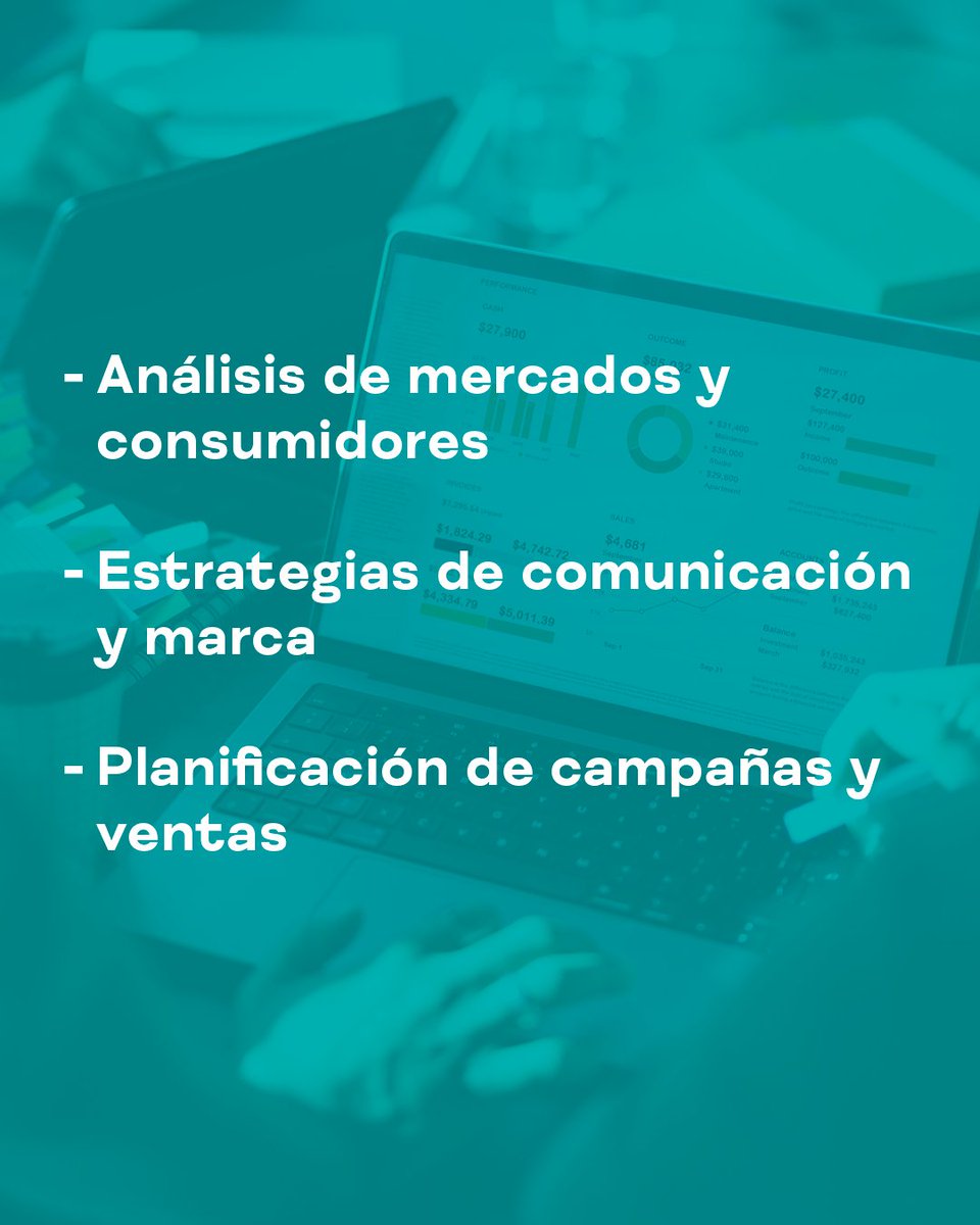 FeriaAula's tweet photo. Marketing
Es una carrera muy orientada a entender el entorno empresarial y cómo se toman decisiones para posicionar productos o servicios. Se trabaja con datos, comunicación y estrategia para aprender cómo funcionan los mercados y cómo influyen en las personas. https://t.co/JRjIc4RG2Y