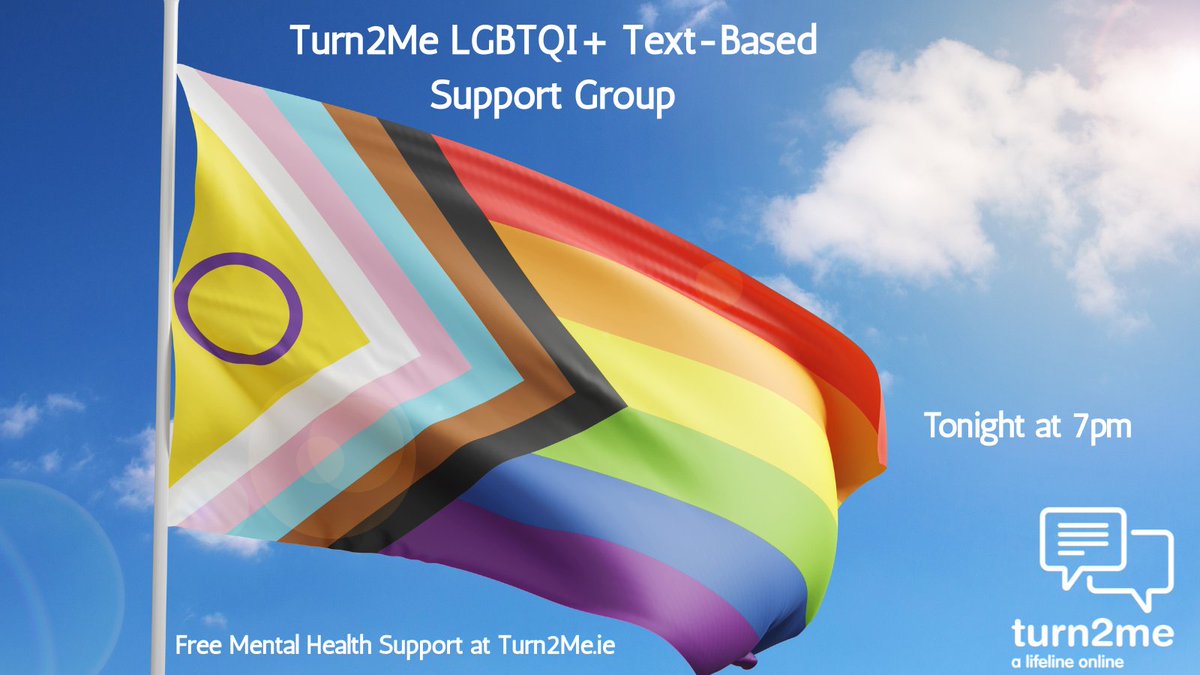 Turn2me's tweet photo. Our next LGBTQI+ Text Based Support Group is tonight 7pm
For people 18+ this group is facilitated by a qualified counsellor in a confidential online chat space. Groups run every Thursday at 7pm throughout the coming year.
Sign up at https://t.co/eR5Ck3eAFS 
#lifelineonline #lgbt https://t.co/MMQS8c8L2y