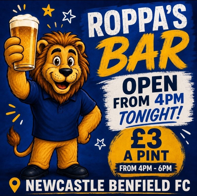 NBFC_Official's tweet photo. ⚽ £3 PINTS from 4PM–6PM
🍺 Great drinks
🎉 Great atmosphere https://t.co/2VKb8k5lcv