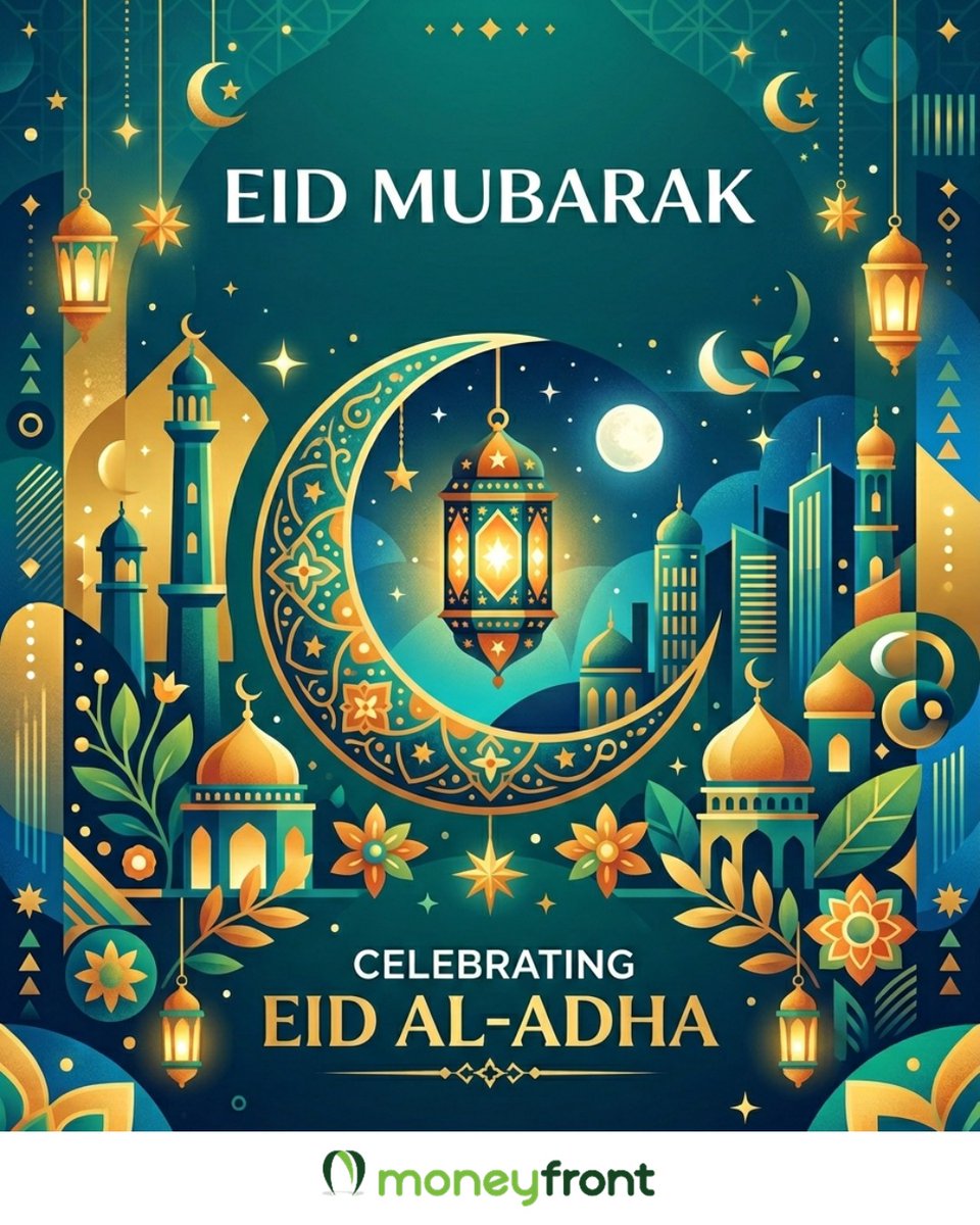 moneyfront's tweet photo. Wishing you and your loved ones a joyous day filled with peace, happiness, and blessings.

Eid al-Adha Mubarak!

#EidMubarak #EidAlAdha #Bakrid2026 #EidAlAdhaMubarak #BakridMubarak https://t.co/HtBHNzmw8m