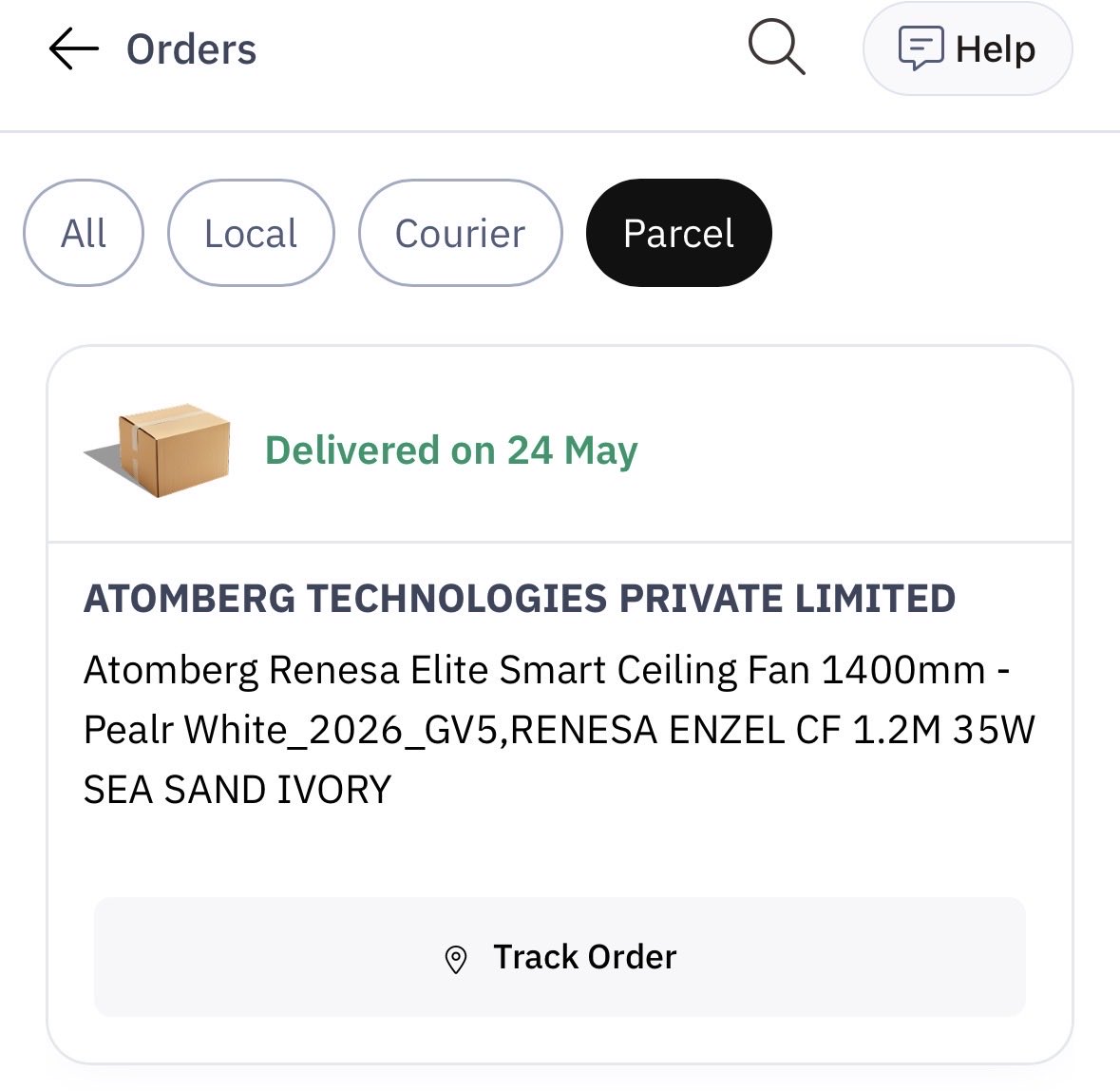 sujith_krishnan's tweet photo. @AtombergCares Will share the pictures. Meanwhile please see the tracking details I revcieved for prevoius two deliveries ( 4 items delivered on 21 May and 2 items on 25th May) https://t.co/4uX2XIn2T6