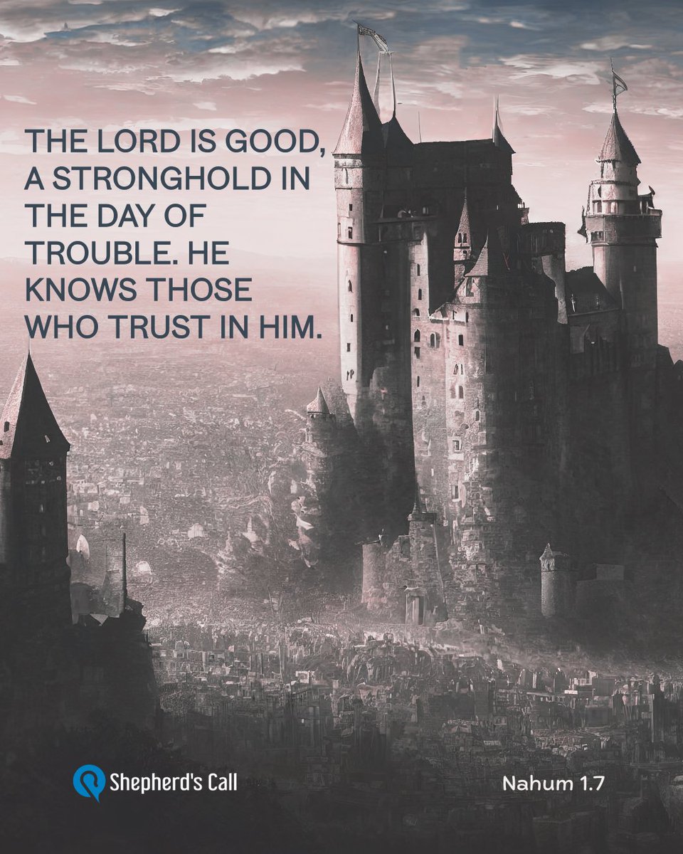 ShepCall's tweet photo. When trouble comes, and it will, you don't have to face it alone. God isn't just aware of your situation; He knows you, and He's your stronghold, your place of safety in the storm. You're safe when you run.

#WeHaveThisHope #GodIsMyStronghold #LeadMeLord https://t.co/rAIqMyrSz2