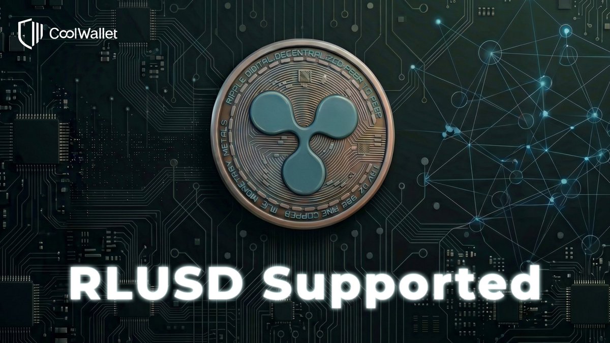 coolwallet's tweet photo. 🚀 XRP Ledger $RLUSD is now on CoolWallet

Send, receive, and secure your RLUSD with hardware-level protection 😊

✅ Send and receive RLUSD with ease
✅ Full self-custody of your stablecoin
✅ Hardware-level security for every transaction

Supported on:
✅ CoolWallet Pro
✅ CoolWallet Go
✅ CoolWallet HOT

Update to v4.22.0+ and start securing your RLUSD today 🔒 #XRPL