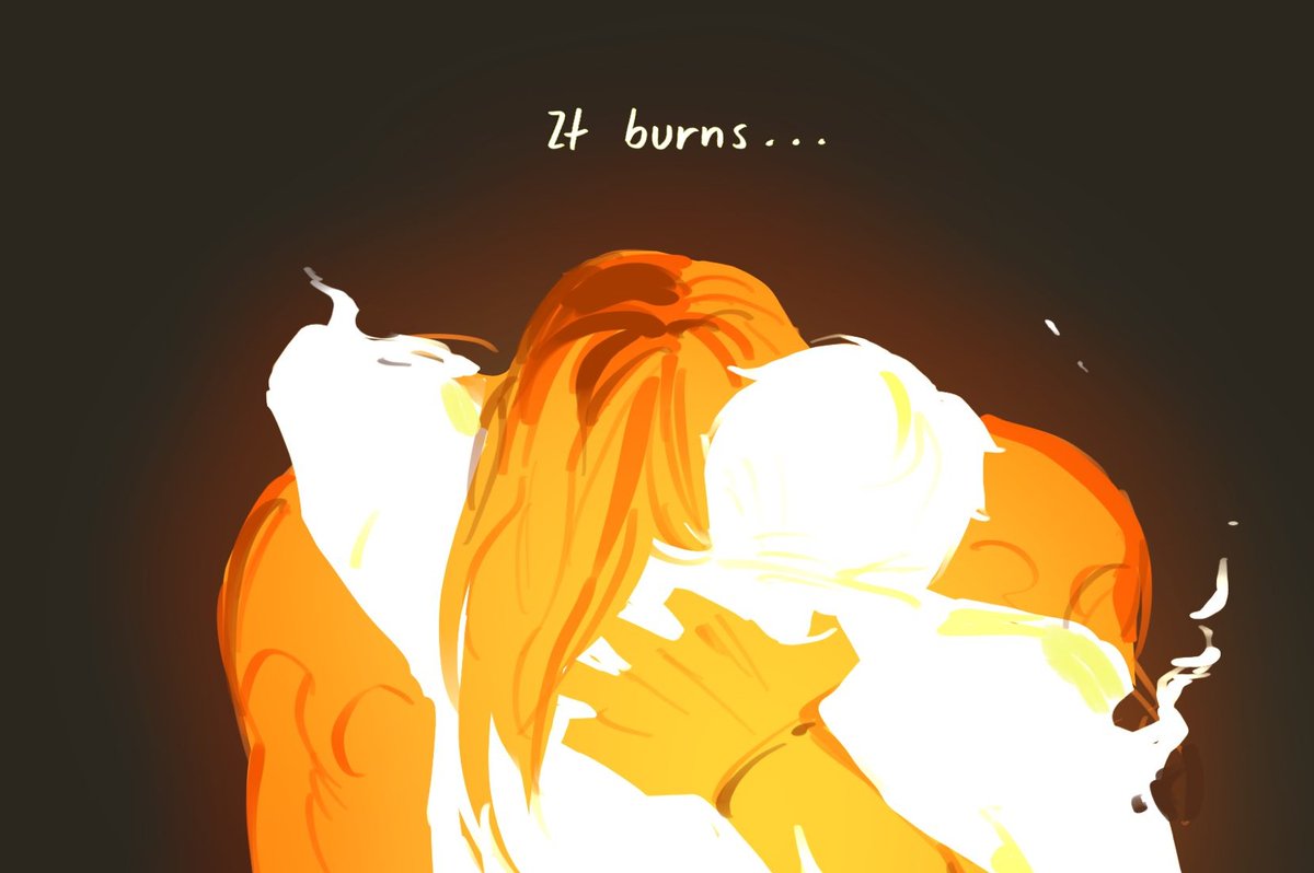 MarenJade_'s tweet photo. The wonderful @3arth_o gave me permission to post a flambert fanfic with their gorgeous artwork attached for the fanfic I wrote in a cold sweat inspired by it! 

Enjoy!🔥🤖🔥 https://t.co/HB1OrwriBK