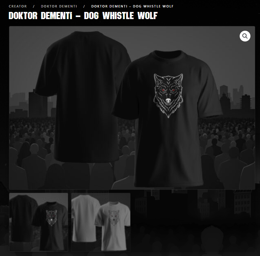 AVMerchshop's tweet photo. 📢Ihr wollte es - Ihr kriegt es!

📢Neue Dog-Whistle Designs von @doktordementi sind da!!!

👉Wolf Shirt: https://t.co/P2oxPdfGoK
👉Wolf Hoodie: https://t.co/Ej9r50camI

👉Brustlogo Shirt: https://t.co/spMCF8dym6
👉Brustlogo Hoodie: https://t.co/CjnX8gepcl https://t.co/A3lZoZv06H