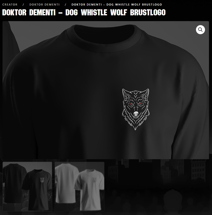 AVMerchshop's tweet photo. 📢Ihr wollte es - Ihr kriegt es!

📢Neue Dog-Whistle Designs von @doktordementi sind da!!!

👉Wolf Shirt: https://t.co/P2oxPdfGoK
👉Wolf Hoodie: https://t.co/Ej9r50camI

👉Brustlogo Shirt: https://t.co/spMCF8dym6
👉Brustlogo Hoodie: https://t.co/CjnX8gepcl https://t.co/A3lZoZv06H