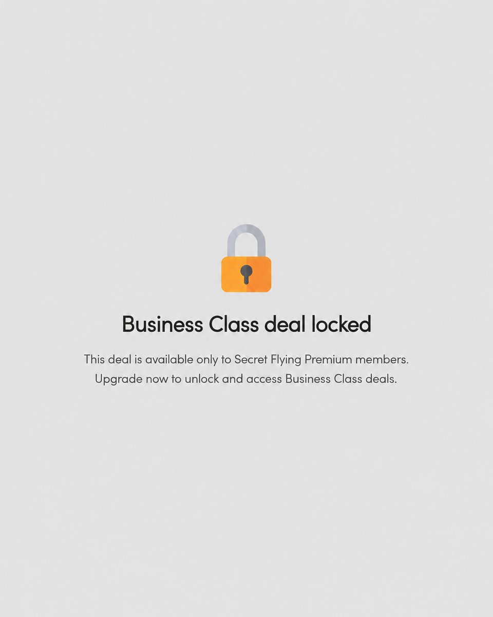 SecretFlying's tweet photo. A new Business Class deal over Christmas and New Year from Central Europe has just been posted ✈️🔥

Premium members can log in now to view the full deal details.

Want access? Join Premium today:
https://t.co/SvnCmblQe7 https://t.co/wmQRzJtVbb