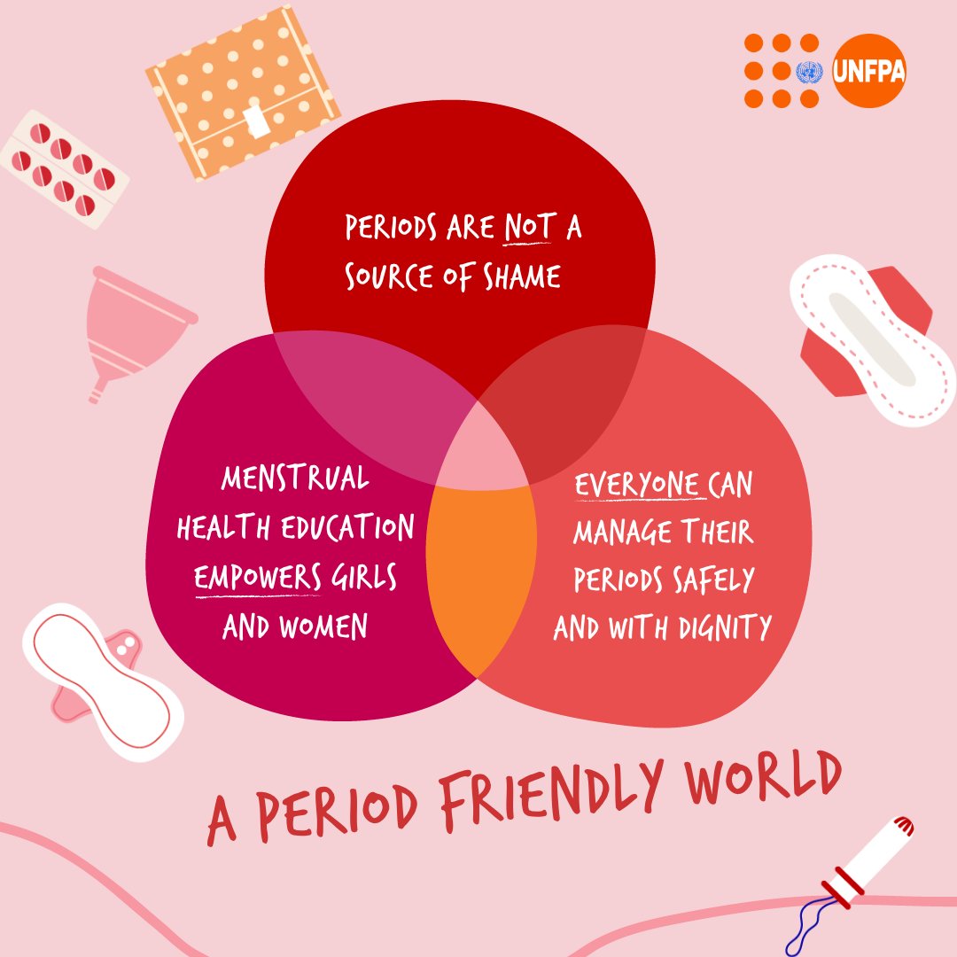 UNFPAKen's tweet photo. What’s the probability of a #PeriodFriendlyWorld becoming a reality?

The answer depends on how willing all of us —including men and boys — are to take action.

This #MenstrualHygieneDay, join UNFPA to speak out and break the taboo: https://t.co/3HodRwiuKK https://t.co/A5eTzctkte