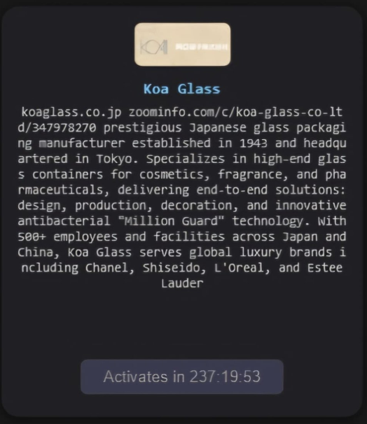 Comparitech's tweet photo. 🚨 Koa Glass Co., Ltd. 🇯🇵 has confirmed it was targeted in a cyber attack on May 17, 2026. Systems were encrypted. Data breach investigations are ongoing.

The Gentlemen added the Japanese manufacturer to its site earlier this week.

https://t.co/D9AOmQFbCS https://t.co/BSzOGuI05u