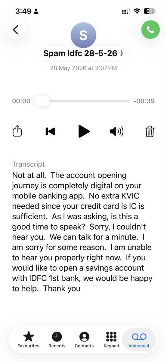 pgvcl123's tweet photo. @IDFCFIRSTBank @TruptiGurav11 Worst service ever!
Staff involved in scam in Haryana fir rs 155 cr 
Also unsolicited calls recd continuously,
Blocked 250 numbers so far !! https://t.co/y0fF56761A