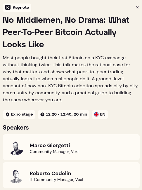 midimarcus's tweet photo. Happy this @BTCPrague talk will not feel like a solo performance. I'll  be sharing the stage with @CedolinRoberto, and I think this format fits the topic well. P2P Bitcoin is not only technical. It is conversational by nature. https://t.co/yeh924wYrl