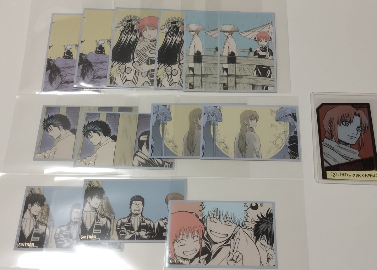 JRTzxOUKKf39452's tweet photo. 【交換】銀魂 メモコレ

（求）画像1枚目記載数
（譲）画像2枚目

・神威の場合1枚〜⭕️
・郵送交換
・一部推しを含みますがお譲りに出しております。

条件の合う方がいらっしゃいましたらお声掛けいただけますと幸いです🙇🏻‍♀️ https://t.co/4126CWC935