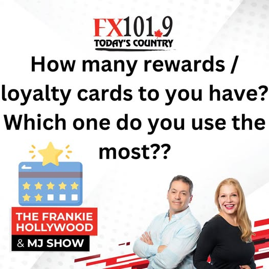 FX1019's tweet photo. We both have Air Miles, SCENE and P.C. Optimum. Frankie also has a Canadian Tire one, and MJ uses her Mission Mart card a LOT!
#FrankieHollywoodnMJ https://t.co/v1EbEn32Br