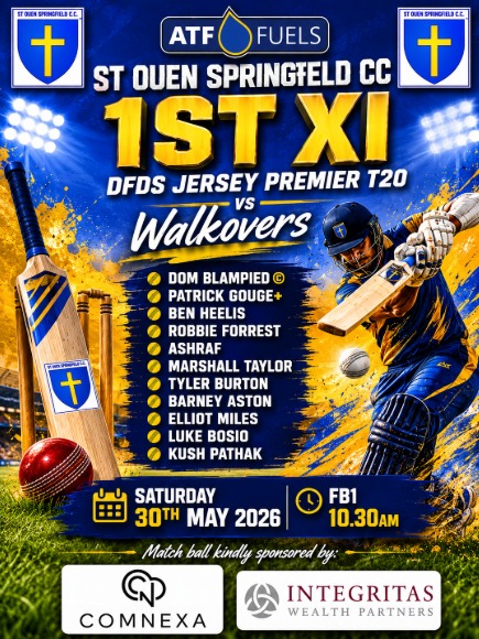 StOuenSpringCC's tweet photo. We start the DFDS T20 format on Saturday vs @walkovers 
1030am start at FB1
@ATF_Fuels @IntegritasWP @comnexa @cricketinjersey https://t.co/wNncpeh8AB