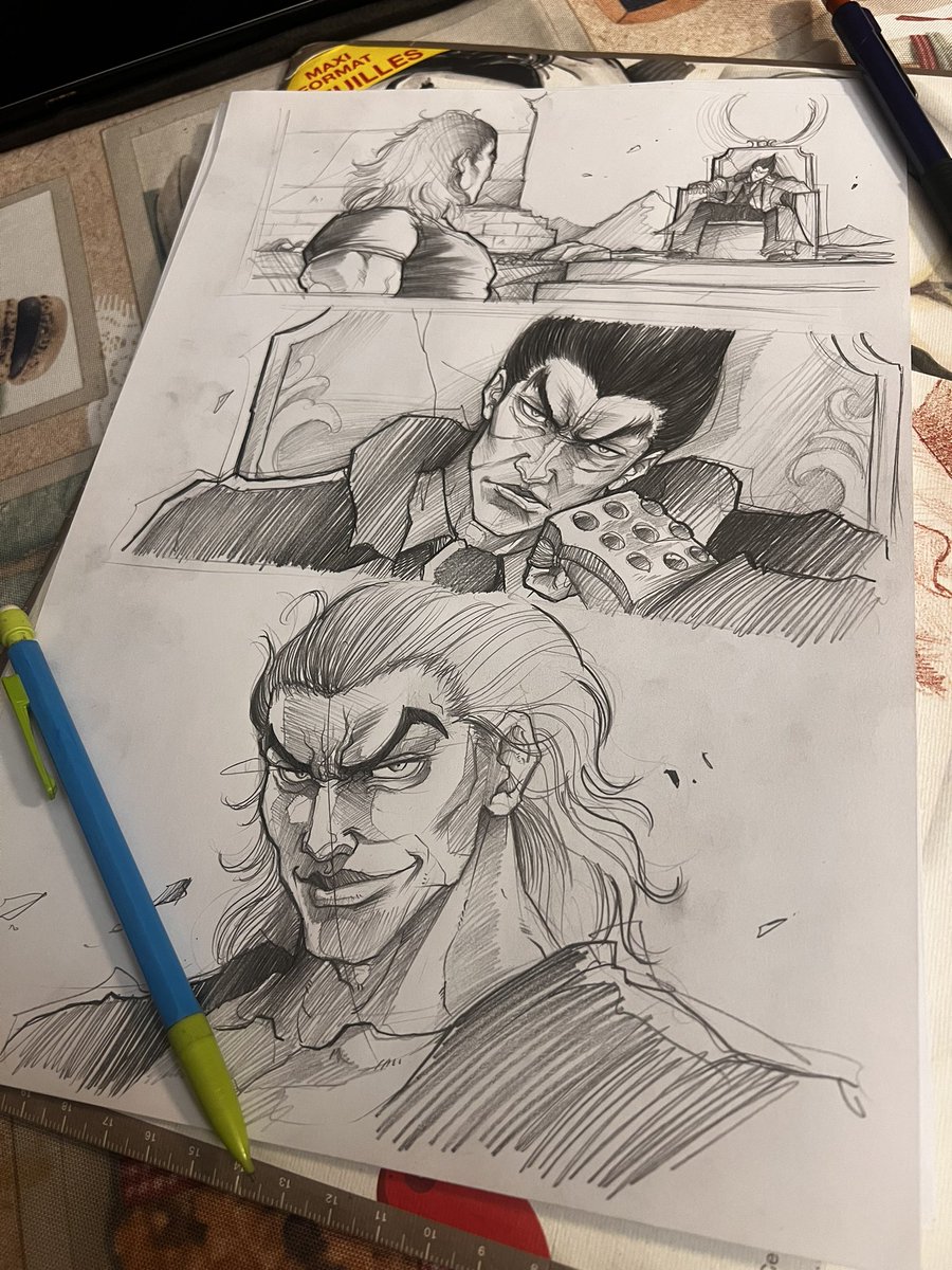 neolidass's tweet photo. Si quelqu’un ne le fait pas je le ferrai, si ça vous intéresse dite moi et je continue de dessiner ce combat… ✍🏾✍🏾✍🏾 
#kazuya #yujiro #tekken8 https://t.co/JOjK92IQHa