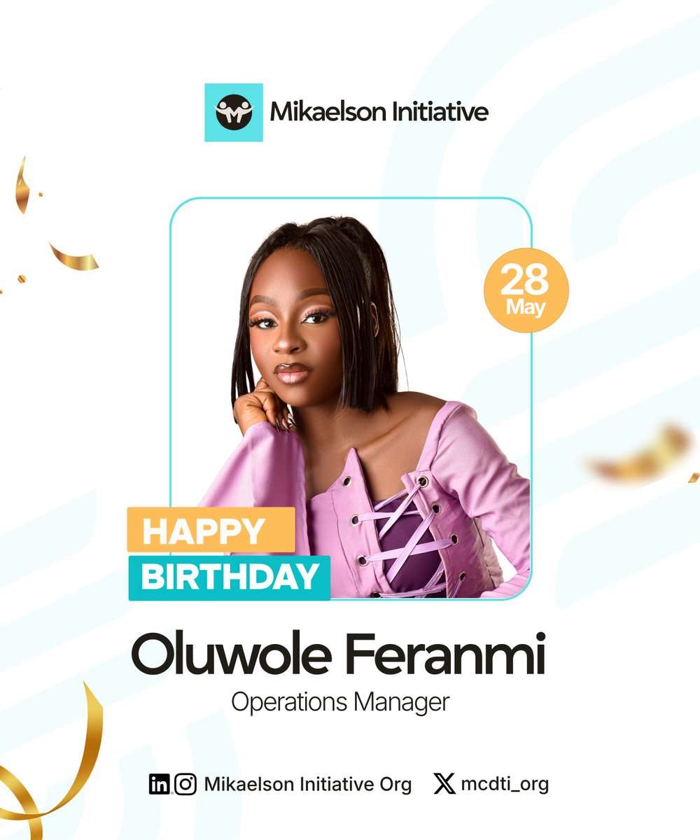 mcdti_org's tweet photo. Happy Birthday to our amazing Operations Manager.🎉✨
Thank you for your dedication, consistency, and all the incredible work you do behind the scenes.
Wishing you growth, happiness, and greater wins ahead.🥳🎂 https://t.co/kwNIMvcTH8