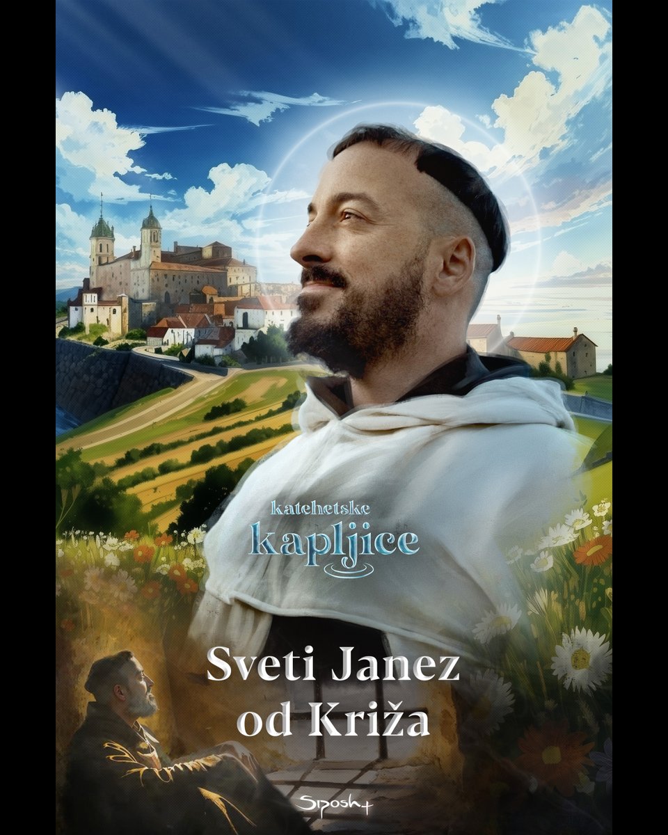 siposh's tweet photo. Janez od Križa nas lahko nauči tudi, kako pobegniti iz zapora 😅. Zakaj pa je sploh tam pristal? Poglejte si najnovejše Katehetske kapljice in si odgovorite na vprašanje. https://t.co/fR2fcsGsfT