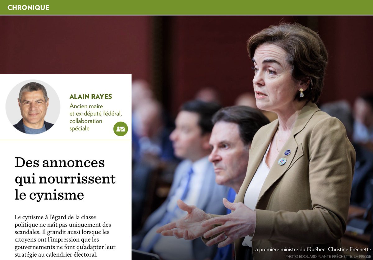 AlainRayes's tweet photo. « Les Québécois sont intelligents et savent compter ». Le ministre des Finances ne pouvait pas mieux résumer lui-même le malaise et le cynisme envers la classe politique.
Ma réflexion dans @LP_LaPresse 👉🏻 https://t.co/F7PDt8ERPA https://t.co/1wg7kR9RuB