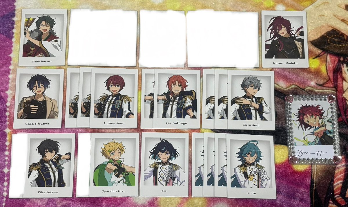 m___yy_'s tweet photo. 【交換】あんスタ 10周年 特典 ぱしゃっつ

譲 ♡ 北斗 スバル 千秋 翠 一彩 巽 凪砂 ジュン 燐音 ニキ 宗 薫 晃牙 敬人 望見 チトセ 司 レオ 泉 凛月 宙 エス ライカ

求 ♡ 同異種真緒

郵送のみ。プロカ必読。2点〜のお取引のみ。

→ https://t.co/vD3iAhcHy8