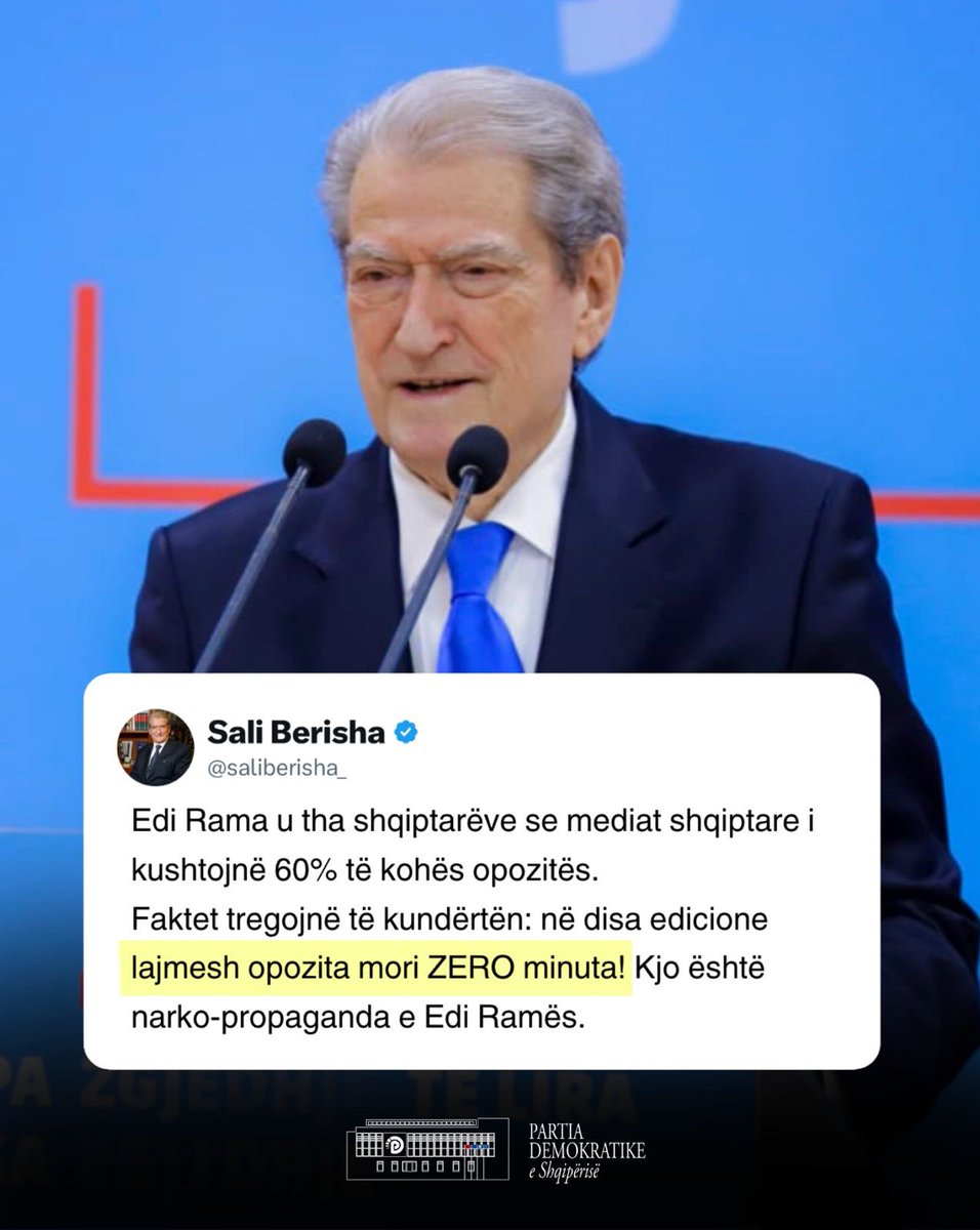 Sali Berisha tweet media