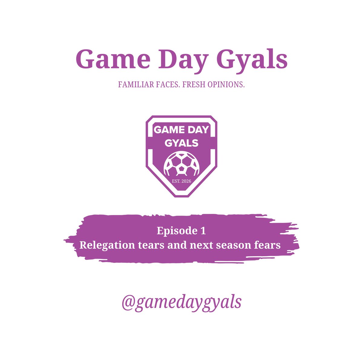 GameDayGyals's tweet photo. We are live! Listen to us wherever you get your podcasts 🤩 https://t.co/OzmwT5nUWa