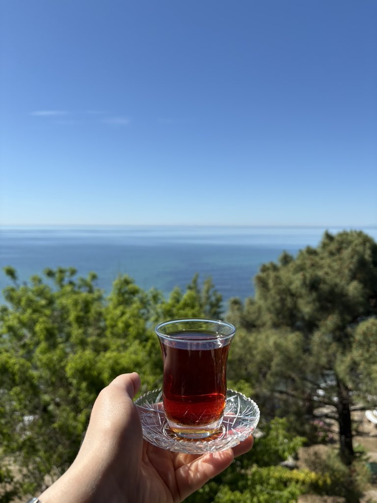MelikeKaksi's tweet photo. Denize karşı içilen çayın tadı başka oluyor. https://t.co/o3W8jwMrs9